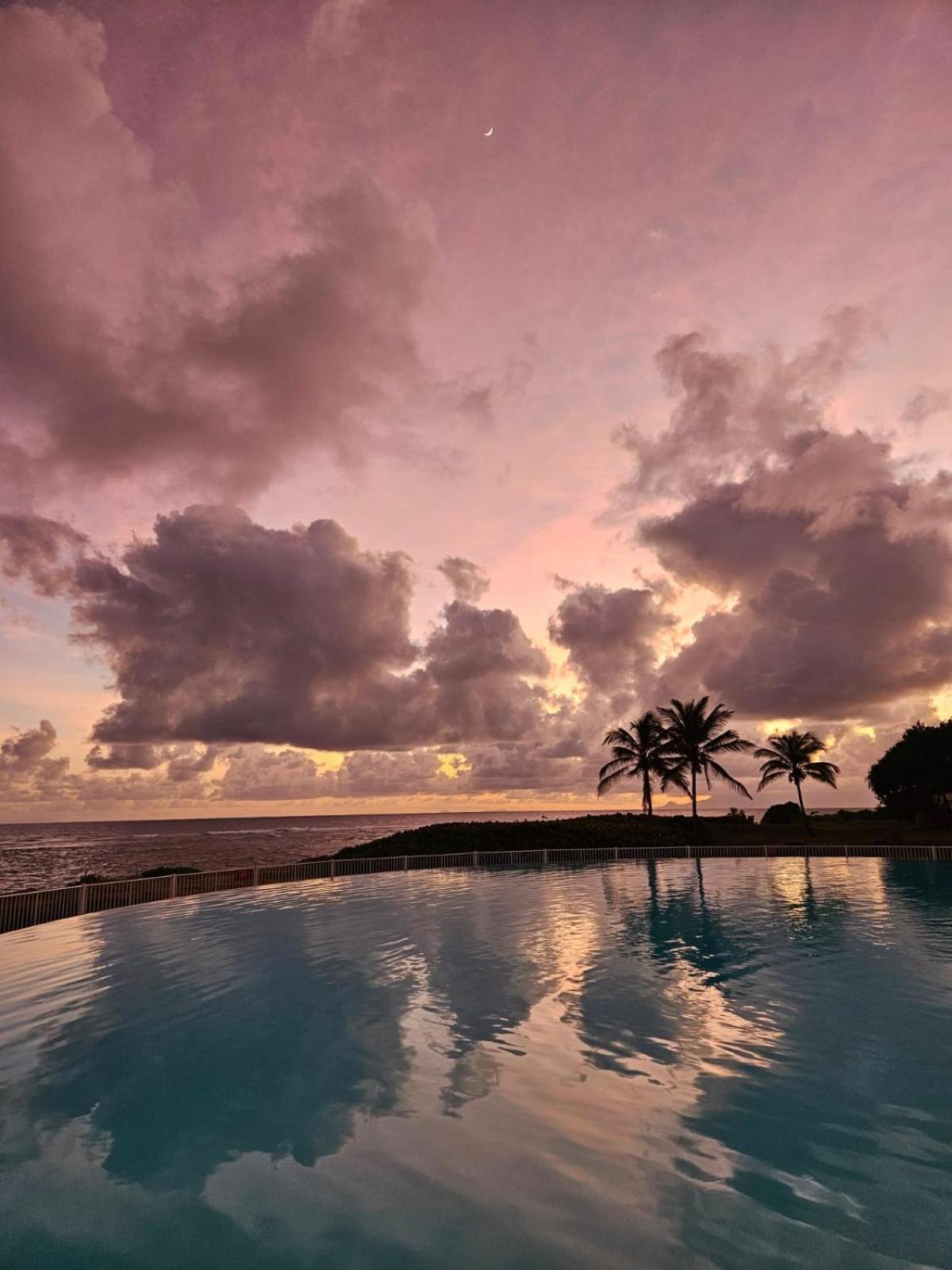 Guadeloupe- Saint-Francois- Residence Anse Des Rochers - Appartement Quart De Villa Etage - Vue Mer- 4 Personnes - Lit Bebe Sur Demande - Citerne Et Wifi Prives -Animaux Ok-Acces Plage Direct -Apnee Bien-Etre Experience Sur Demande Avec Instructeur A Dış mekan fotoğraf